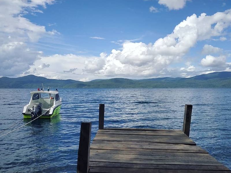 Boat on Lake Matano