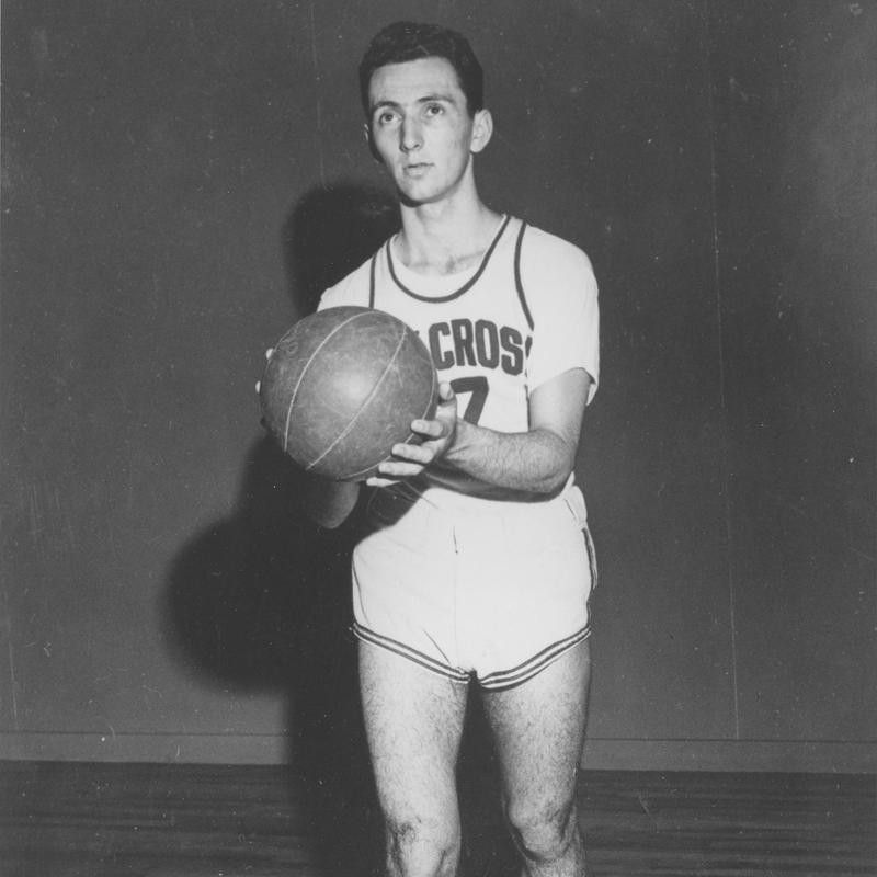 Bob Cousy poses in action