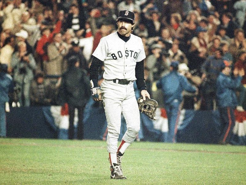 Boston Red Sox first baseman Bill Buckner leaving Shea Field after their Game 6 loss to the New York Mets in the 1986 World Series