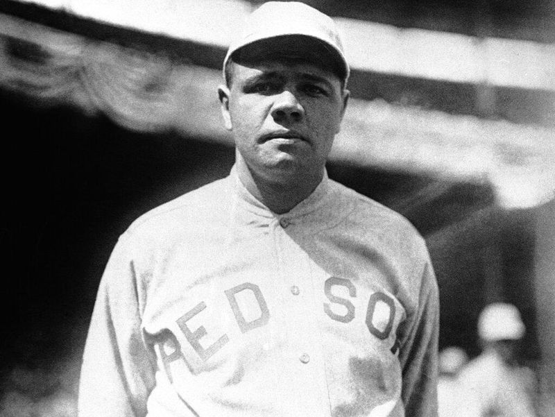 Boston Red Sox pitcher Babe Ruth