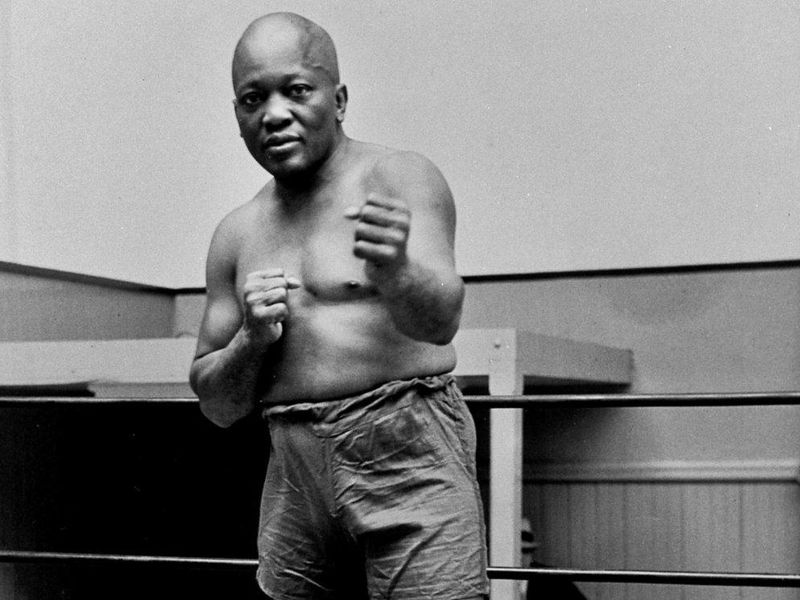 Boxer Jack Johnson in 1932
