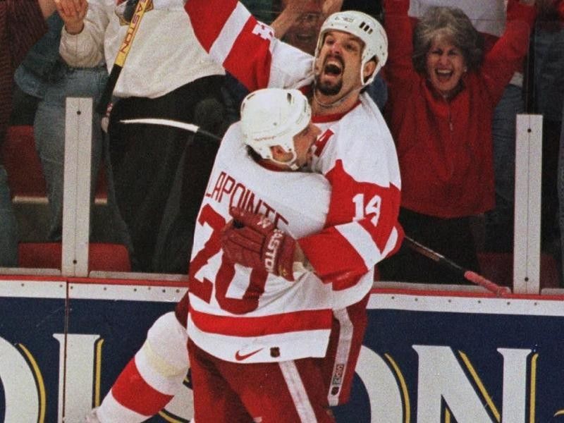Brendan Shanahan with the Red Wings