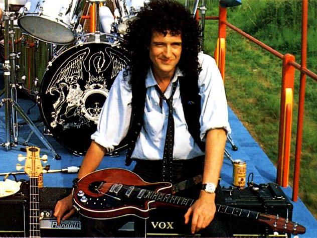 Brian May in the 1980s