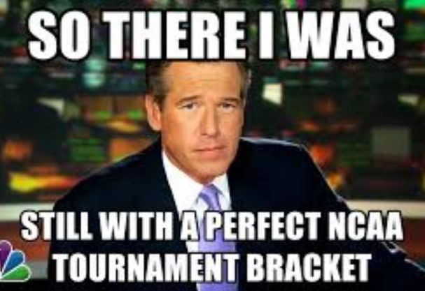 Brian Williams NCAA tournament bracket meme