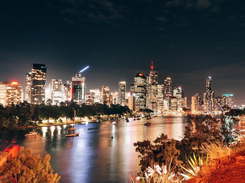 Brisbane skyline at night