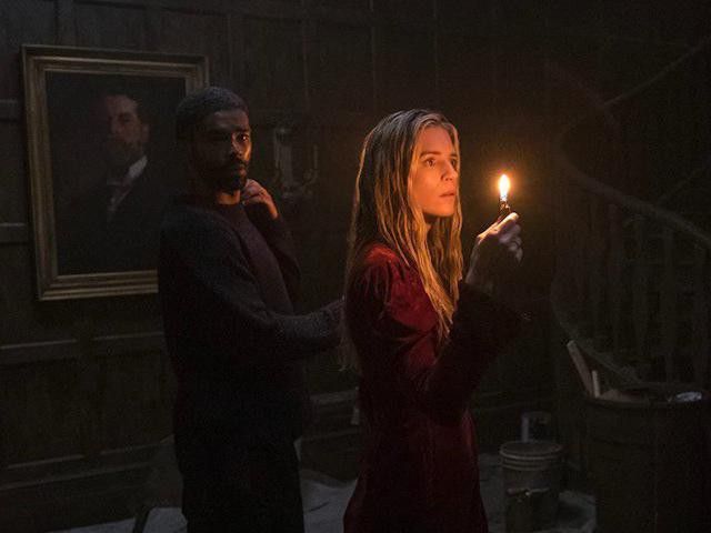 Brit Marling and Kingsley Ben-Adir in The OA