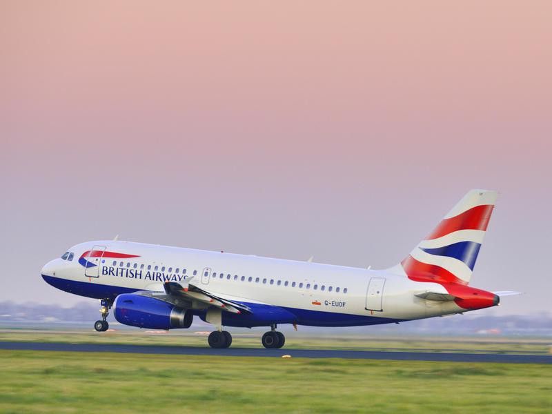 British Airways taking off