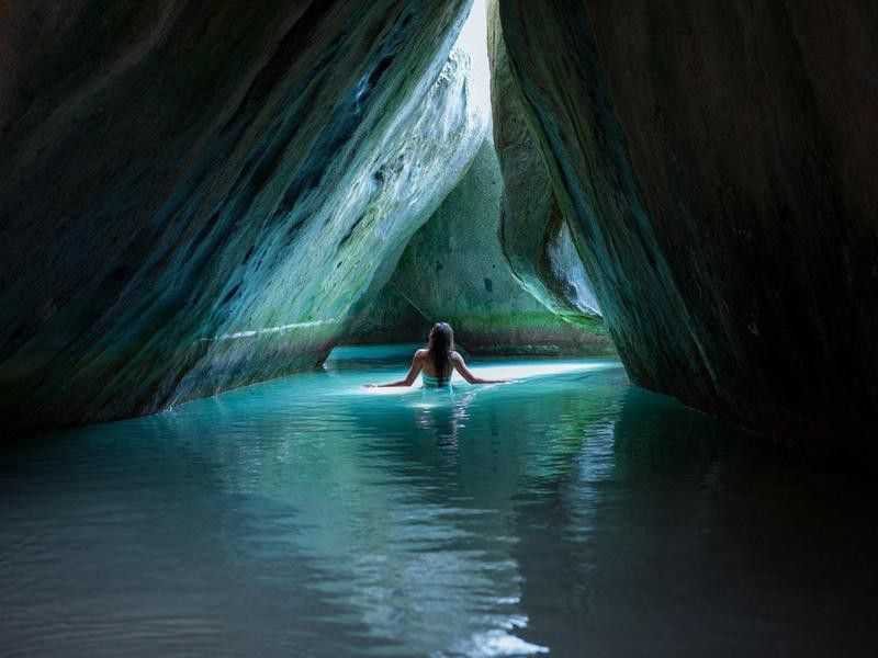 British Virgin Islands cave