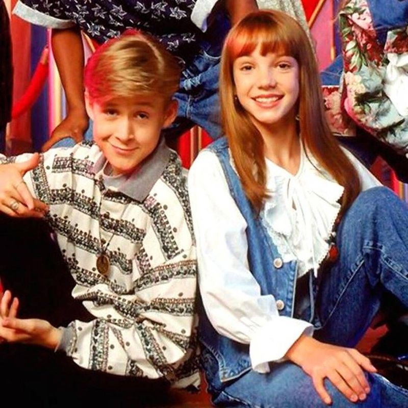 Britney Spears and Ryan Gosling in the Mickey Mouse Club