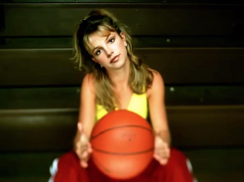 Britney Spears in the "Baby One More Time" video