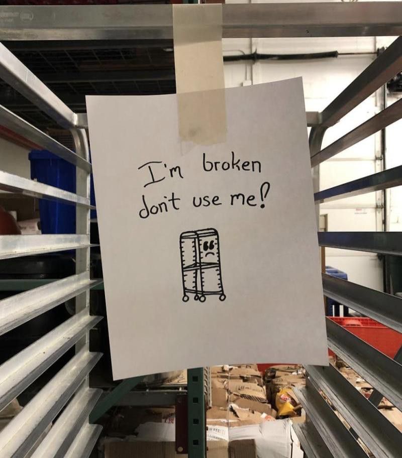 Broken cart