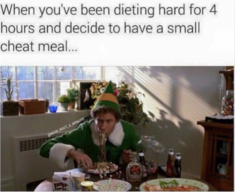Buddy the Elf eating candy