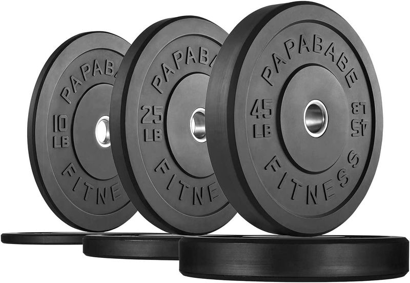 Bumper Plates 2-Inch, Color Coded Olympic Weight Plates