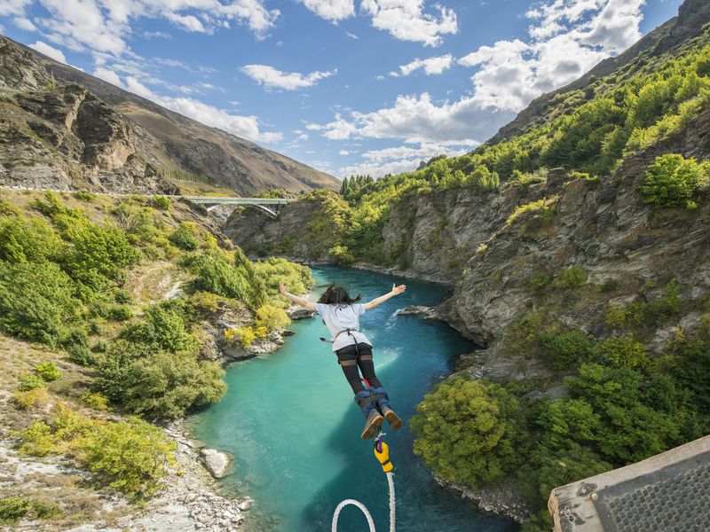 Bungee jumping adventure in New Zealand