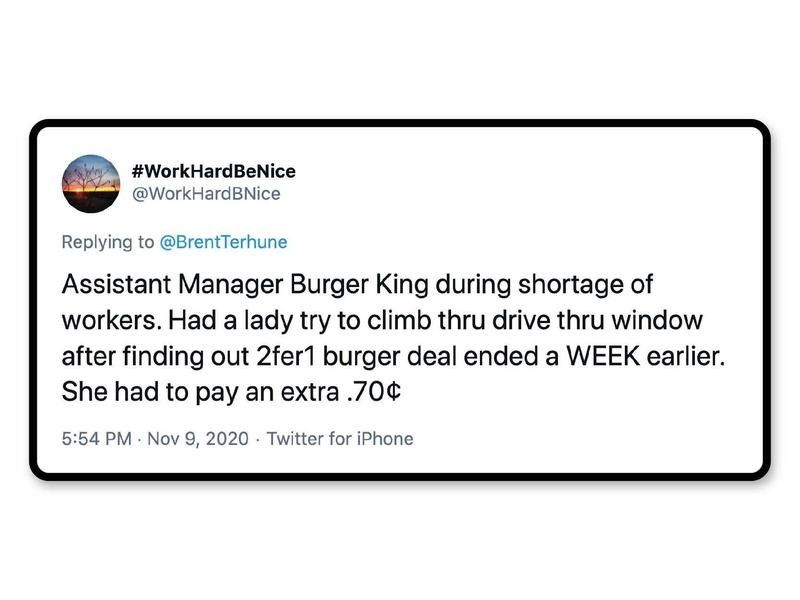 Burger King worker