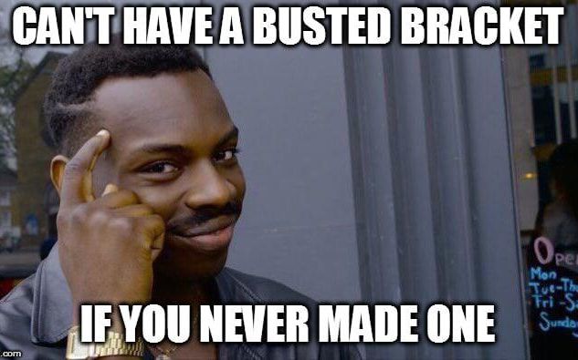 Busted bracket meme