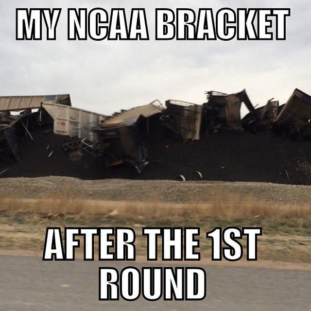 Busted NCAA bracket meme