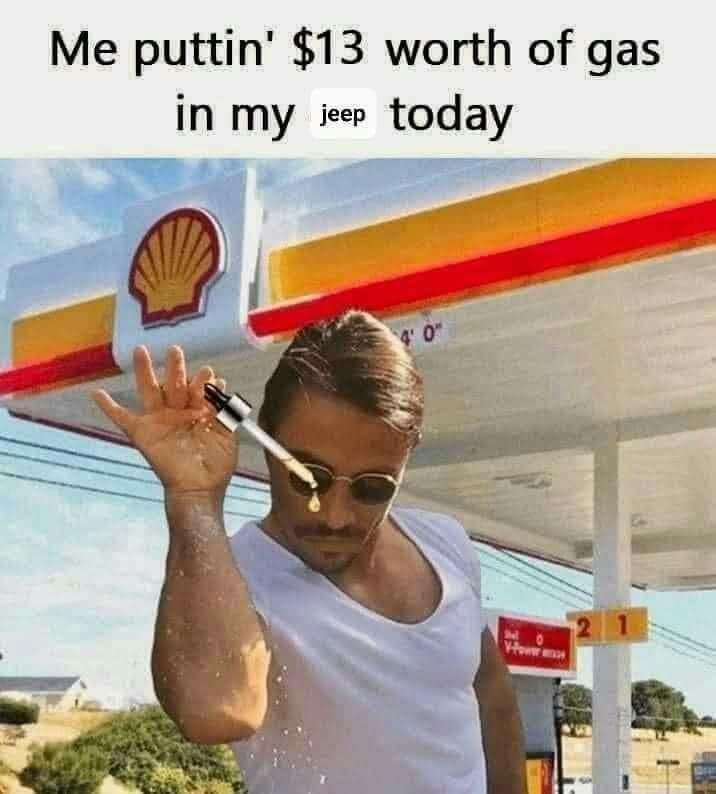 Buying gas meme