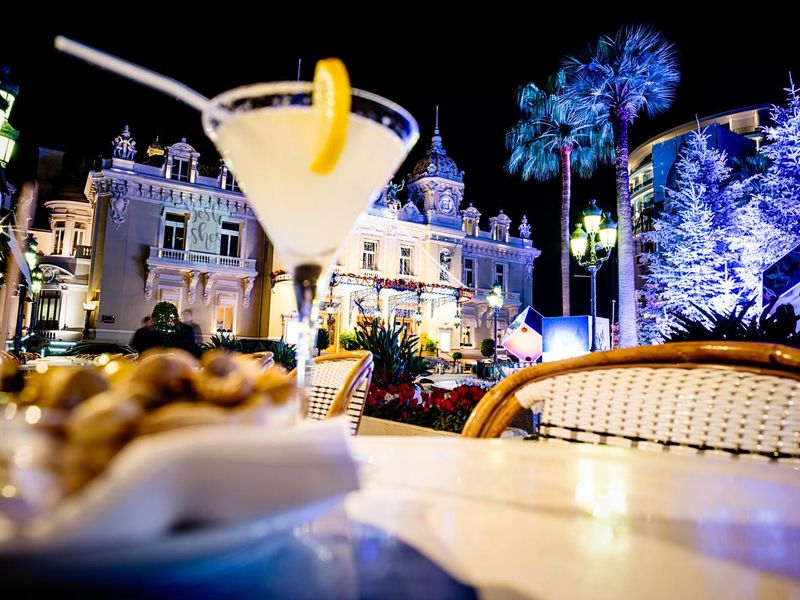 Cafe de Paris in Monte Carlo, Monaco, in front of casino