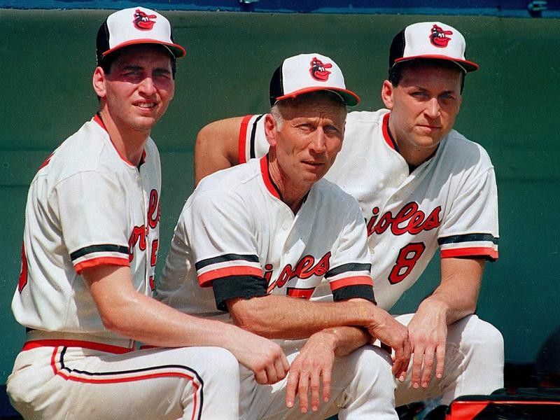Cal Ripken Sr. with sons Cal Jr. and Billy