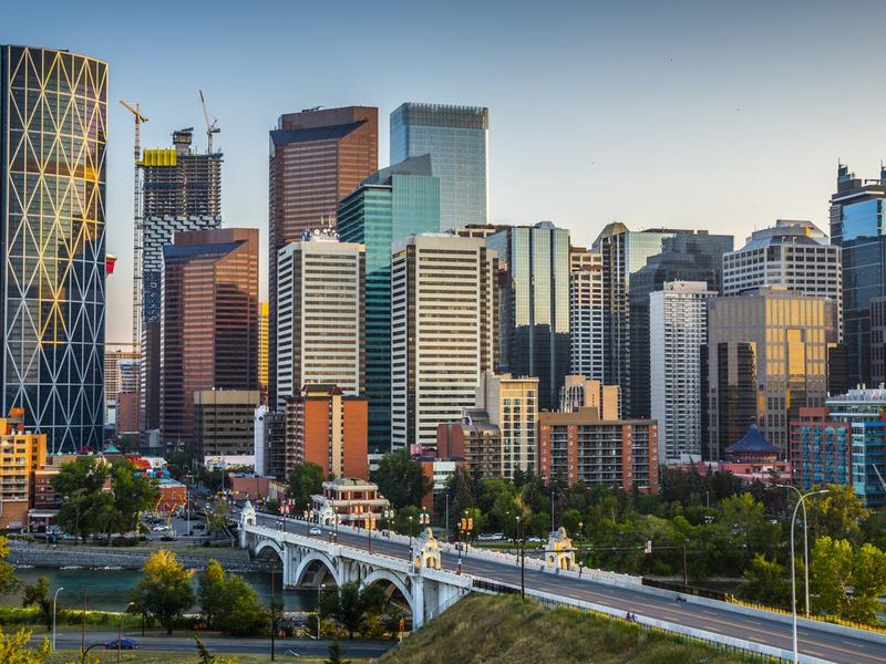 Calgary skyline in Canada