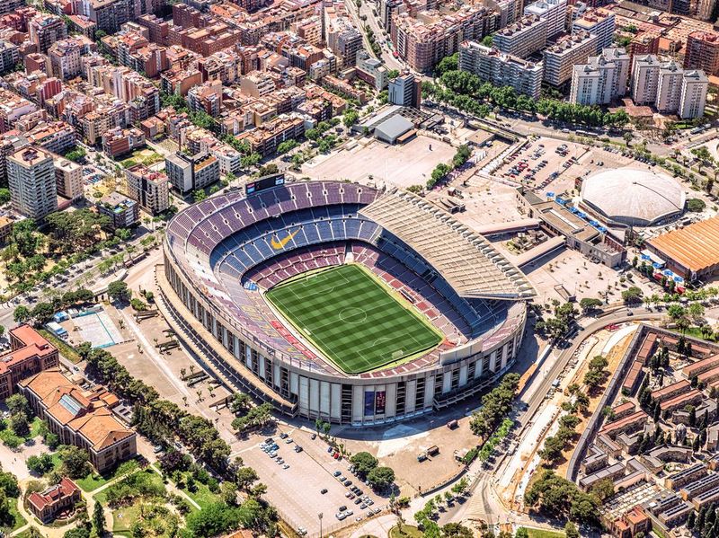 Camp Nou, home of FC Barcelona in Spain