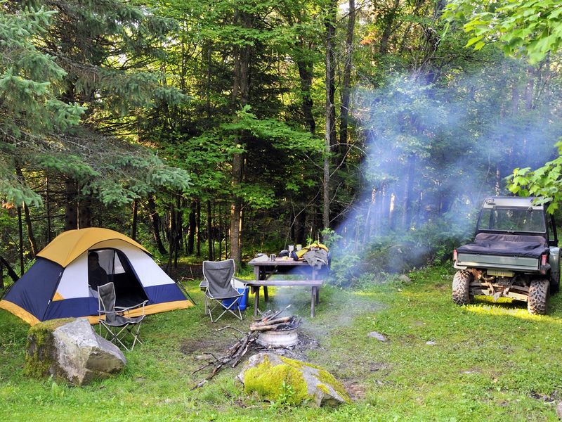 camping site in New Hampshire