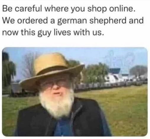 Careful shopping online meme