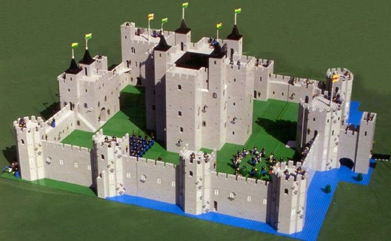 Carney Castle made of Legos by Robert Carney