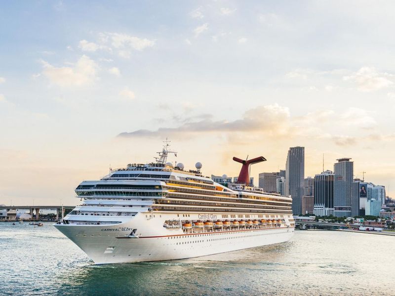 Carnival cruise ship in Miami Florida