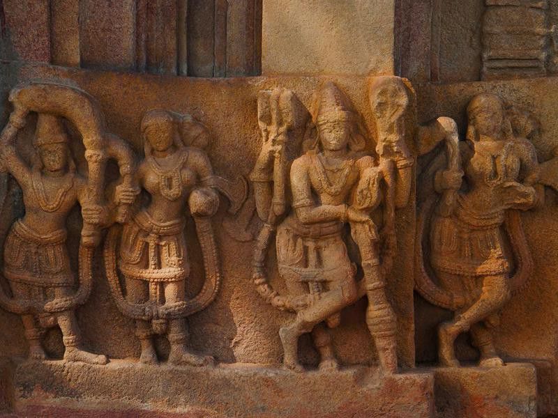 Carved figure, Ramappa Temple, India