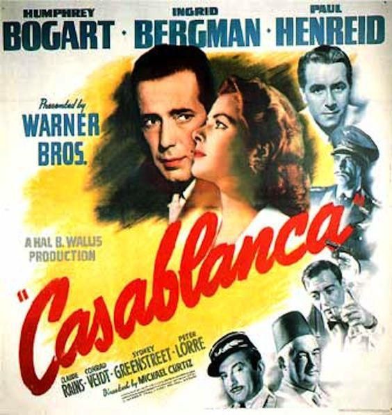 "Casablanca" U.S. promotional poster