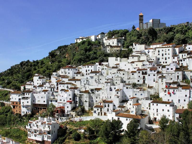 Casares white village in Andalusia, Spain