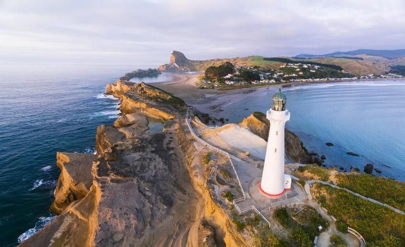 Castle Point lighthouse in New Zealand