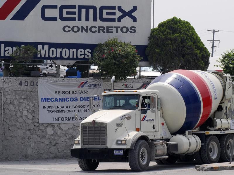 Cemex Truck and Sign