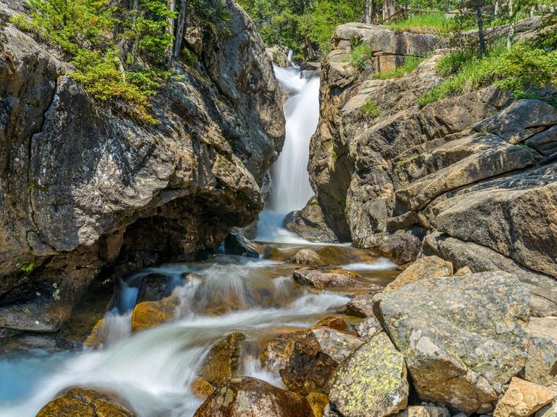 Chasm Falls, Rocky Mountain National Park, CO, USA.