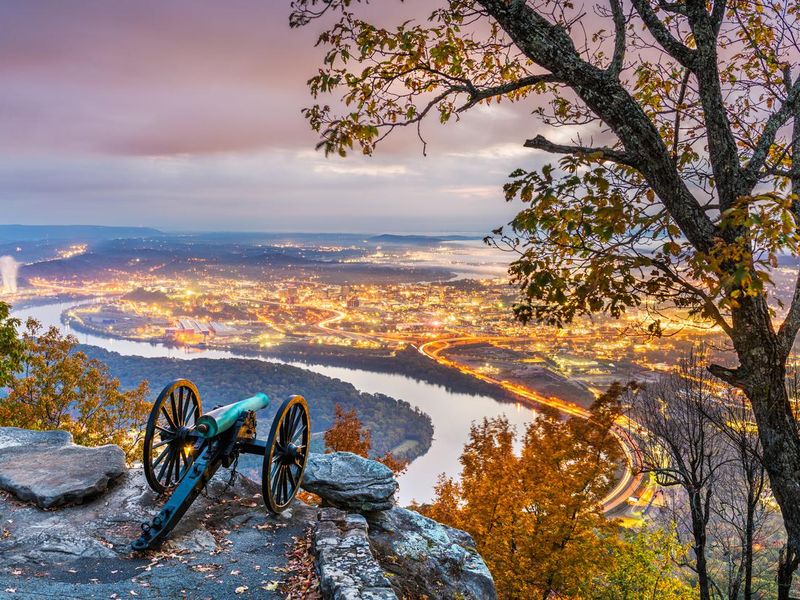 Chattanooga, Tennessee from Lookout Mountain
