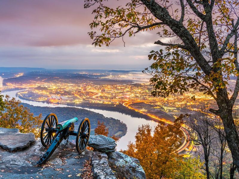 Chattanooga, Tennessee, view from Lookout Mountain