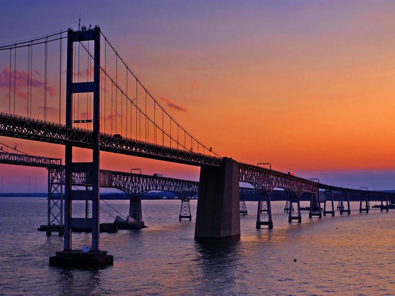 Chesapeake Bay Bridge at Dawn