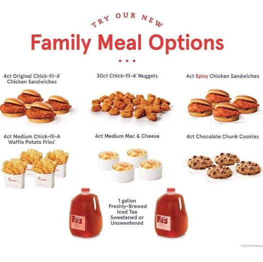 Chick-Fil-A Family Meal Options