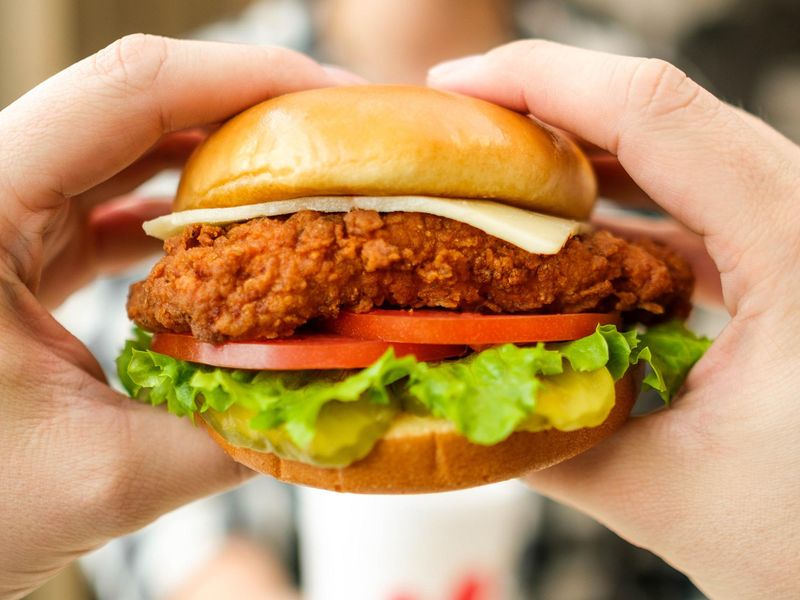 Chick-fil-A spicy deluxe sandwich