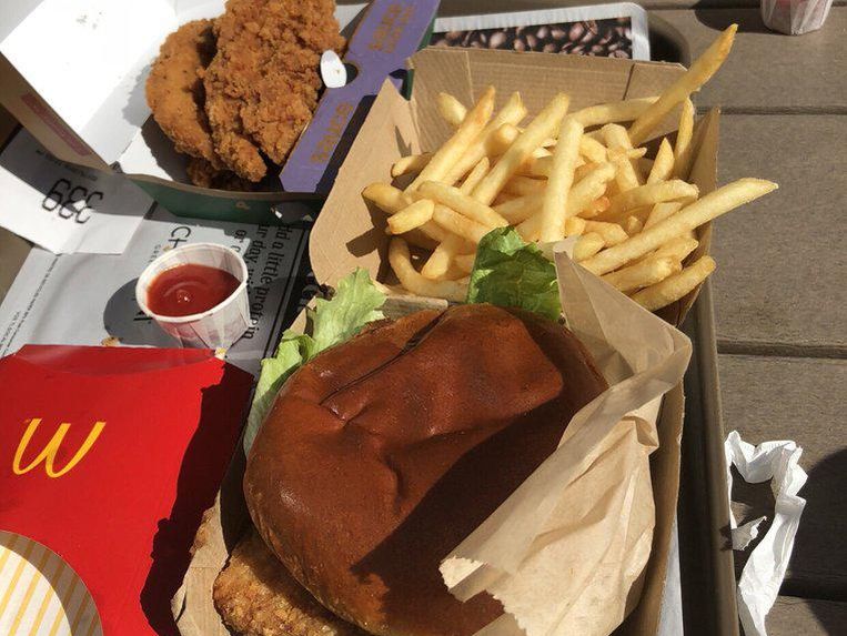 Chicken burger and tenders