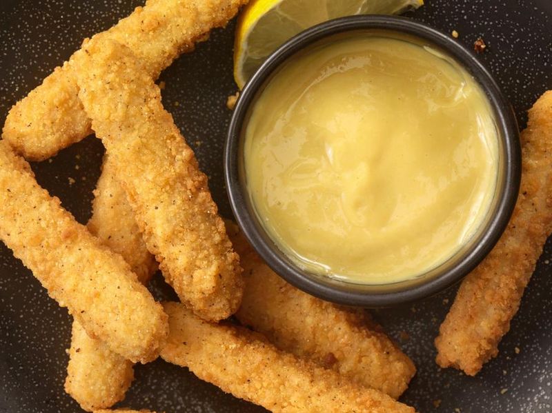 Chicken Fries with Honey Mustard Dip