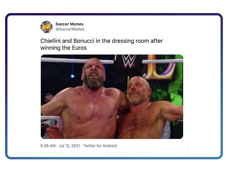 Chiellini and Bonucci compared to WWE fighters