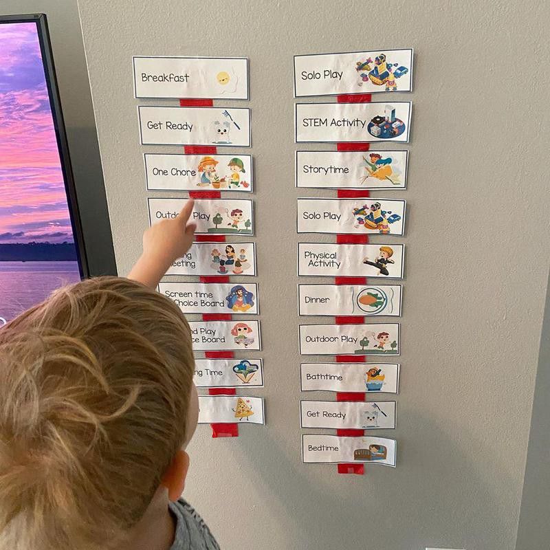 Child choosing their schedule