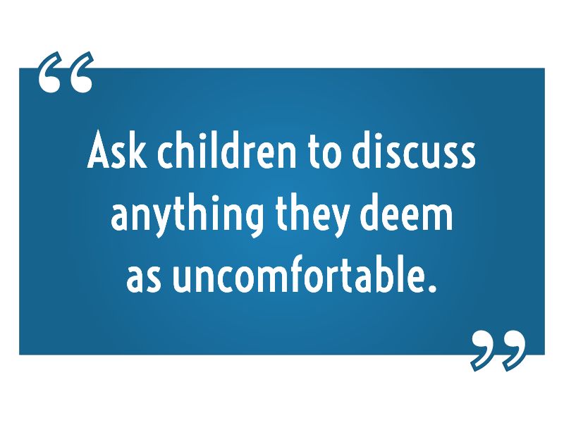 Children should be able to tell their parents about anything
