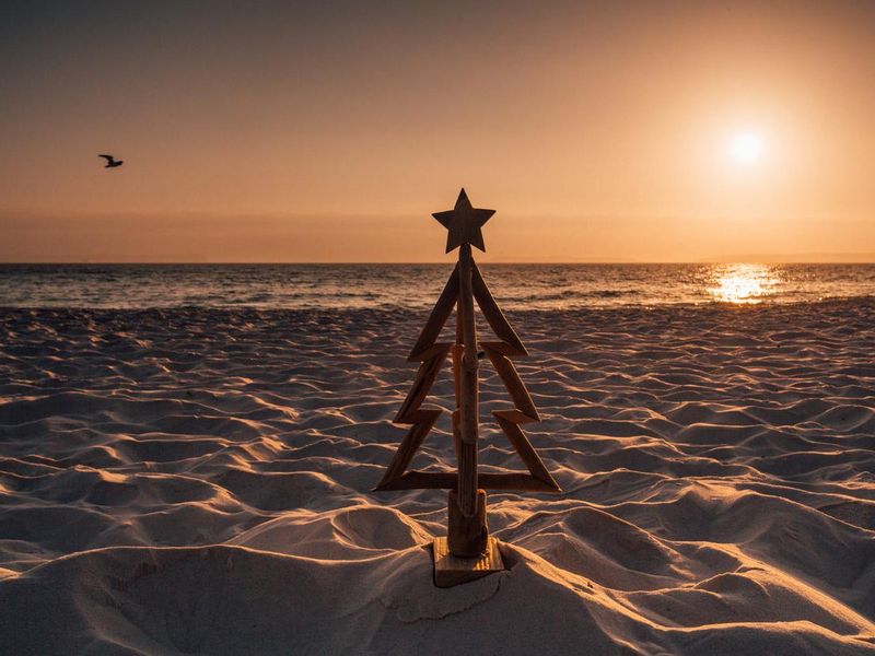 Christmas in Australia by the beach