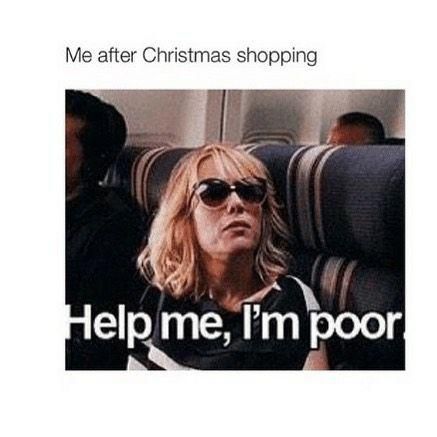 Christmas shopping memes