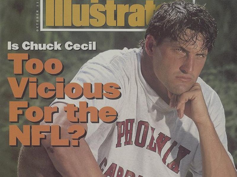 Chuck Cecil on Sports Illustrated cover