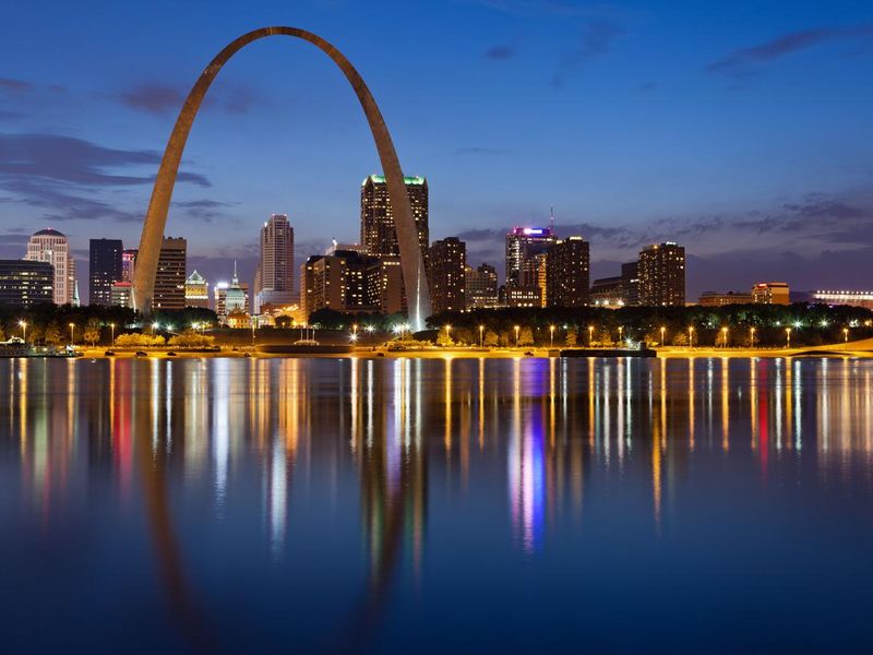 City of St. Louis skyline.